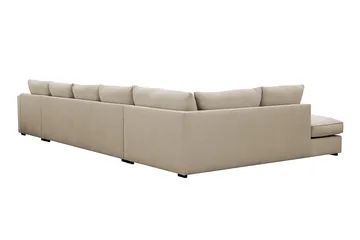 Rossita Lyx 6-sits Högervänd U-formad Extra djup Soffa med Divan och Schäslong i Manchester - Kräm - Products - Möbler - Soffa - U-soffa