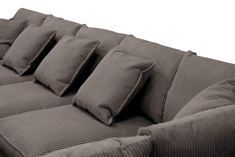 Rossita Lyx 6-sits Vänstervänd U-formad Extra djup Soffa med Divan och Schäslong i Manchester - Brun - Products - Möbler - Soffa - U-soffa