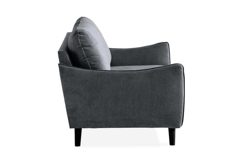 Trend Lyx 2-sits Soffa - Mörkgrå/Svart - Products - Möbler - Soffa - 2 sits soffa