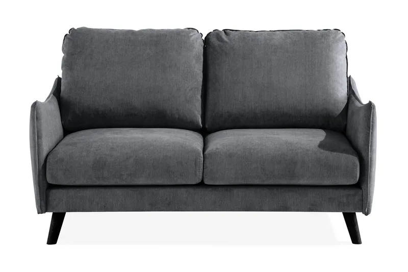 Trend Lyx 2-sits Soffa - Mörkgrå/Svart - Products - Möbler - Soffa - 2 sits soffa