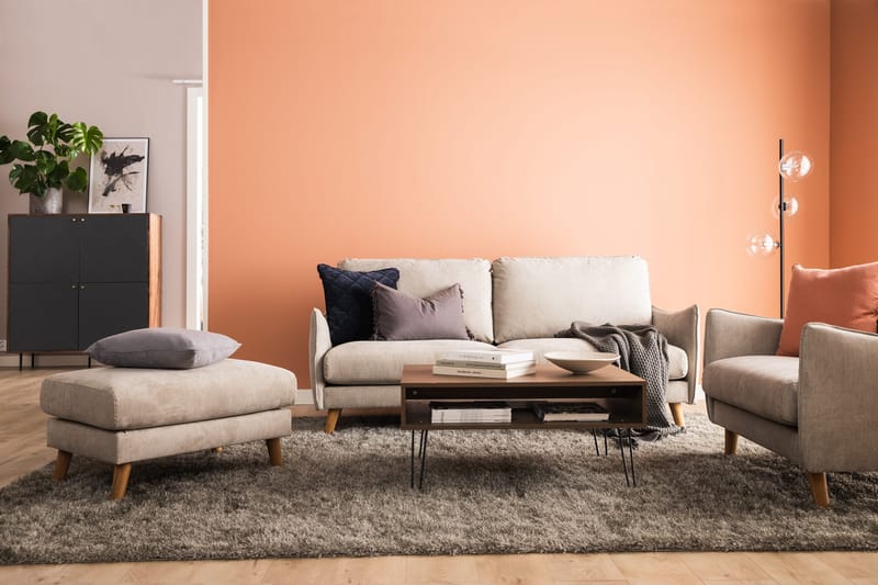 Trend Lyx 2-sits Tygsoffa - Beige - Products - Möbler - Soffa - 2 sits soffa
