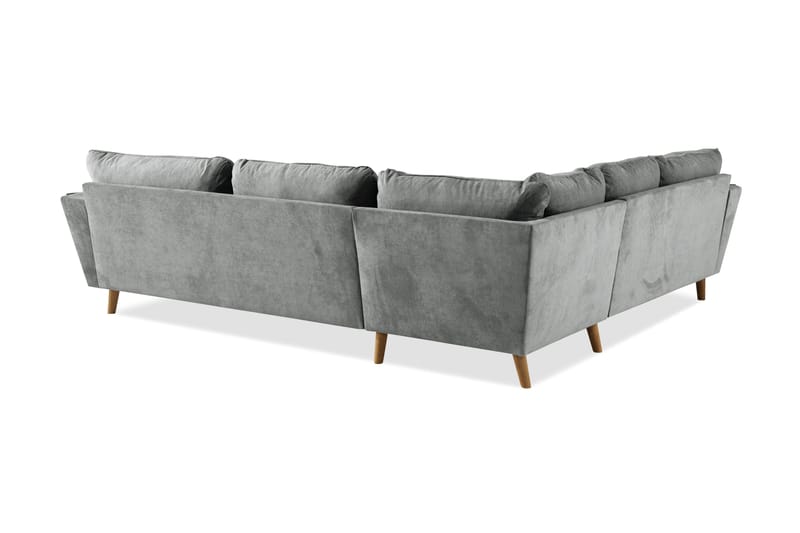 Trend Lyx 6-sits Vändbar L-formad Hörnsoffa i Tyg - Grå - Products - Möbler - Soffa - Hörnsoffa