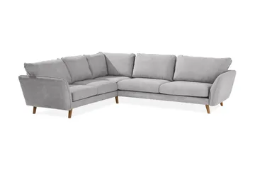 Trend Lyx 6-sits Vändbar L-formad Hörnsoffa i Tyg - Ljusgrå - Products - Möbler - Soffa - Hörnsoffa