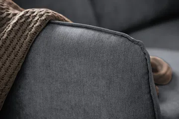 Trend Lyx 6-sits Vändbar L-formad Hörnsoffa i Tyg - Mörkgrå - Products - Möbler - Soffa - Hörnsoffa