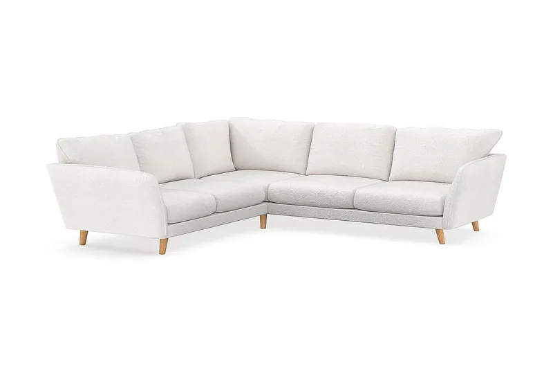 Trend Lyx Hörnsoffa Vändbar - Vit|Bouclé - Products - Möbler - Soffa - Hörnsoffa