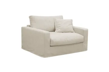 Valencia Extra Djup 3-sits soffa + fåtölj med avtagbar och tvättbar klädsel - Beige - Products - Möbler - Soffa - Soffgrupp