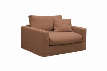 Valencia Extra Djup 3-sits soffa + fåtölj med avtagbar och tvättbar klädsel - Rödbrun - Products - Möbler - Soffa - Soffgrupp