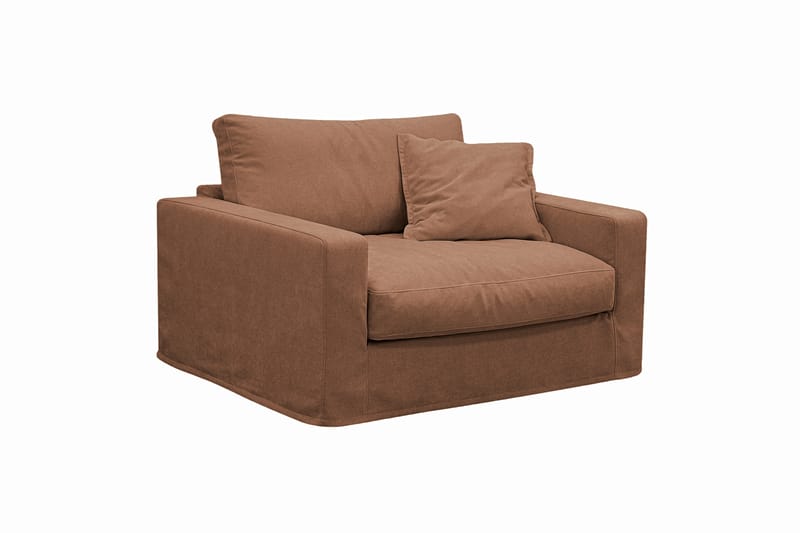 Valencia Extra Djup 3-sits soffa + fåtölj med avtagbar och tvättbar klädsel - Rödbrun - Products - Möbler - Soffa - Soffgrupp