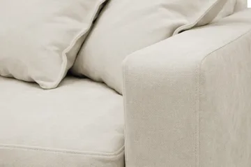 Valencia Extra Djup 3-sits Soffa med avtagbar och tvättbar klädsel - Beige - Products - Möbler - Soffa - 3 sits soffa
