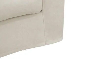 Valencia Extra Djup 3-sits Soffa med avtagbar och tvättbar klädsel - Beige - Products - Möbler - Soffa - 3 sits soffa