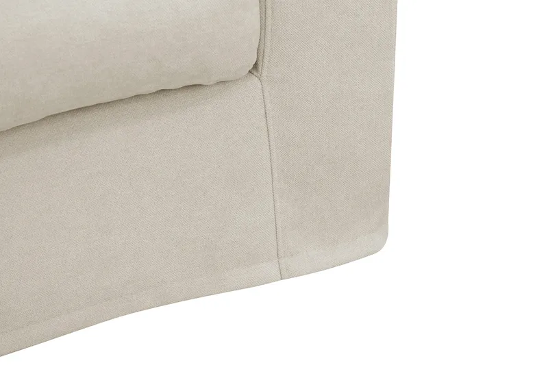 Valencia Extra Djup 3-sits Soffa med avtagbar och tvättbar klädsel - Beige - Products - Möbler - Soffa - 3 sits soffa