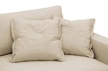 Valencia Extra Djup 3-sits Soffa med avtagbar och tvättbar klädsel - Beige - Products - Möbler - Soffa - 3 sits soffa