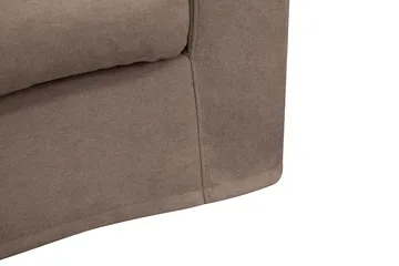 Valencia Extra Djup 3-sits Soffa med avtagbar och tvättbar klädsel - Mörkbrun - Products - Möbler - Soffa - 3 sits soffa