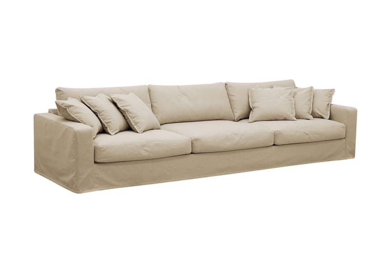 Valencia Extra Djup 5-sits soffa + fåtölj med avtagbar och tvättbar klädsel - Beige - Products - Möbler - Soffa - Soffgrupp