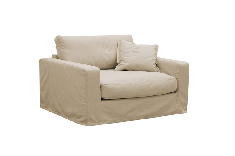 Valencia Extra Djup 5-sits soffa + fåtölj med avtagbar och tvättbar klädsel - Beige - Products - Möbler - Soffa - Soffgrupp