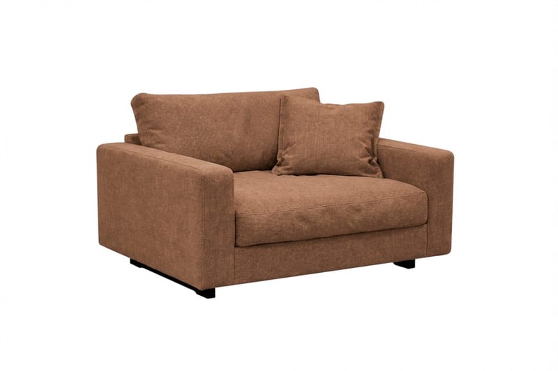 Valencia Soffgrupp Extra Djup 3-sits Soffa + Fåtölj i Chenille - Rostbrun - Products - Möbler - Soffa - Soffgrupp