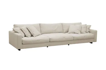 Valencia Soffgrupp Extra Djup 5-sits Soffa + Fåtölj i Chenille - Beige - Products - Möbler - Soffa - Soffgrupp