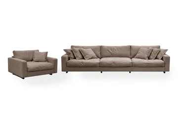 Valencia Soffgrupp Extra Djup 5-sits Soffa + Fåtölj i Chenille