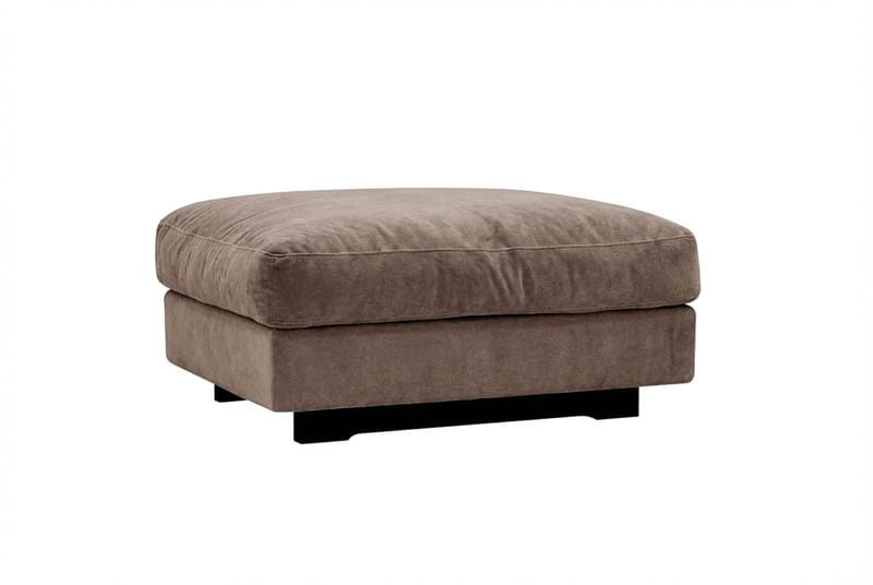 Valencia Soffgrupp Extra Djup 5-sits Soffa + Fotpall i Chenille - Mörkbrun - Products - Möbler - Soffa - Hörnsoffa