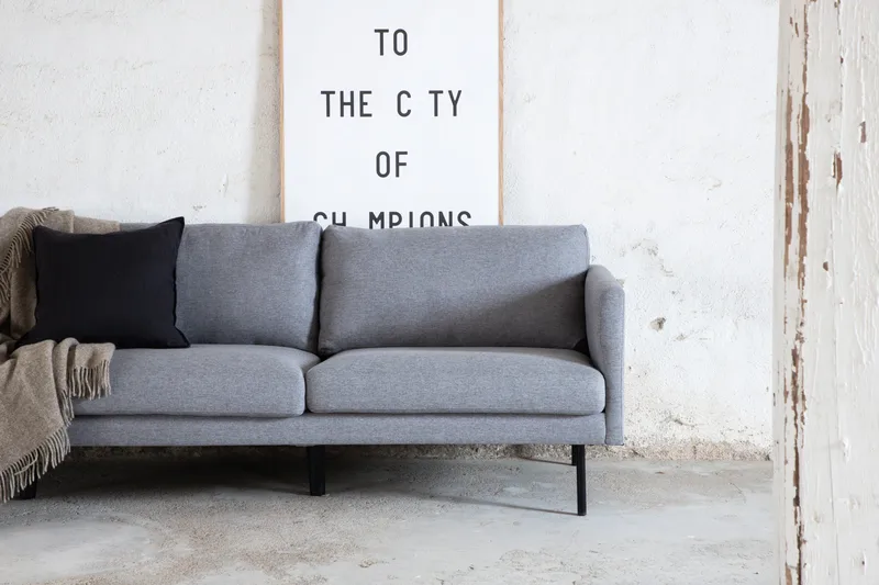 Zoom 3-sits Soffa - Grå - Products - Möbler - Soffa - 3 sits soffa