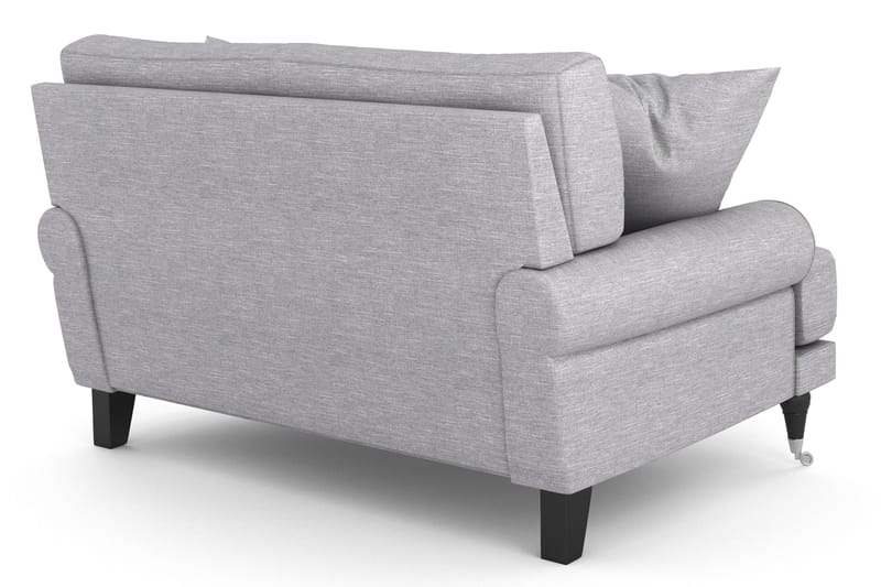 Andrew Loveseat - Ljusgrå/Krom - Products - Möbler - Fåtölj & stolar - Fåtölj