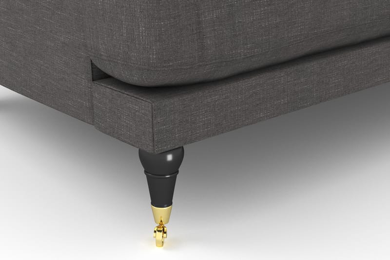 Andrew Loveseat - Mörkgrå/Mässing - Products - Möbler - Fåtölj & stolar - Fåtölj