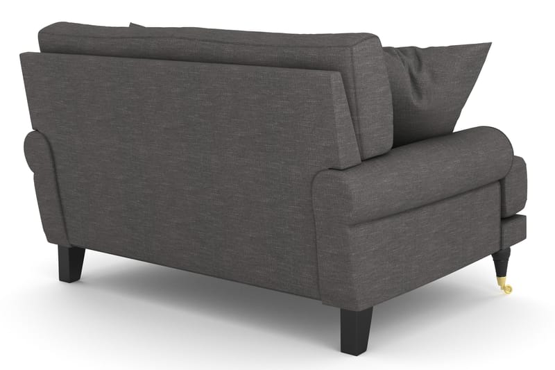 Andrew Loveseat - Mörkgrå/Mässing - Products - Möbler - Fåtölj & stolar - Fåtölj
