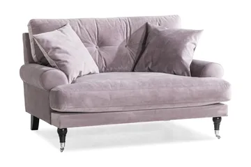 Andrew Loveseat Sammet - Lila/Krom - Products - Möbler - Fåtölj & stolar - Fåtölj