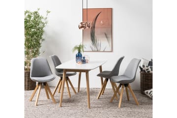 Andros Matstol & köksstol med träben - Grå - Products - Möbler - Fåtölj & stolar - Matstol & köksstol