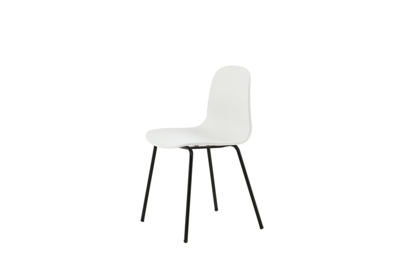 Arctic Matstol - Vit/Svart - Products - Möbler - Fåtölj & stolar - Matstol & köksstol
