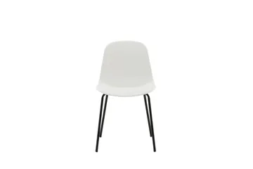 Arctic Matstol - Vit/Svart - Products - Möbler - Fåtölj & stolar - Matstol & köksstol