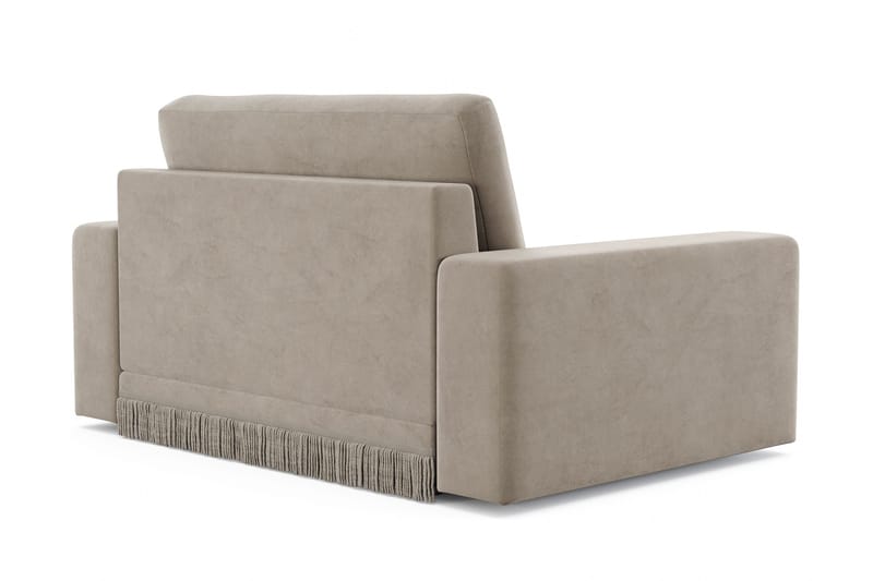 Arken Lyx Stor Djup Sammetsfåtölj - Beige - Products - Möbler - Fåtölj & stolar - Fåtölj