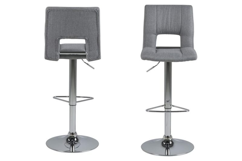 Barstol sitthöjd 62-83 cm - Grå/krom - Grå/krom - Products - Möbler - Fåtölj & stolar - Barstol & barpall