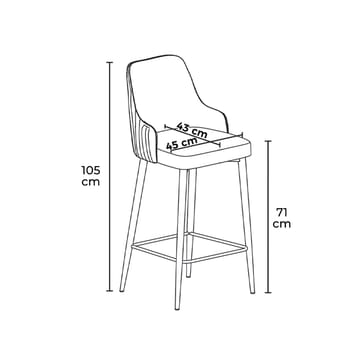 Ydra Barstolar 6-pack - Products - Möbler - Fåtölj & stolar - Barstol & barpall