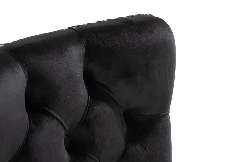 Bergviken Matstol Sammet - Svart / Trä - Products - Möbler - Fåtölj & stolar - Matstol & köksstol