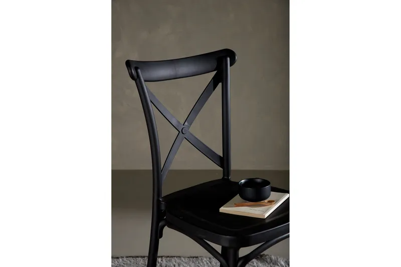 Crosett Matstol - Svart - Products - Möbler - Fåtölj & stolar - Matstol & köksstol