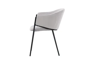 Evelina Karmstol - Grå - Products - Möbler - Fåtölj & stolar - Matstol & köksstol