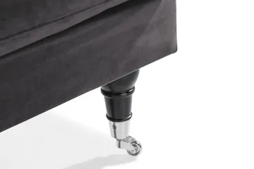 Andrew Loveseat Sammet - Mörkgrå/Krom - Products - Möbler - Fåtölj & stolar - Fåtölj - Sammetsfåtölj