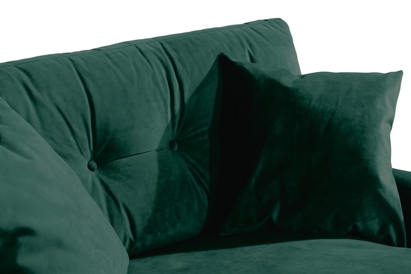 Andrew Loveseat Sammet - Mörkgrön/Mässing - Products - Möbler - Fåtölj & stolar - Fåtölj - Sammetsfåtölj