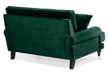 Andrew Loveseat Sammet - Mörkgrön/Mässing - Products - Möbler - Fåtölj & stolar - Fåtölj - Sammetsfåtölj