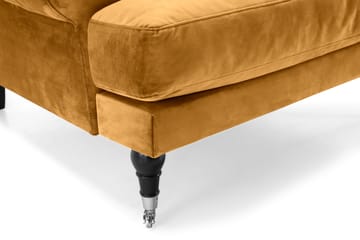 Andrew Sammetsfåtölj - Amber/Krom - Products - Möbler - Fåtölj & stolar - Fåtölj - Sammetsfåtölj