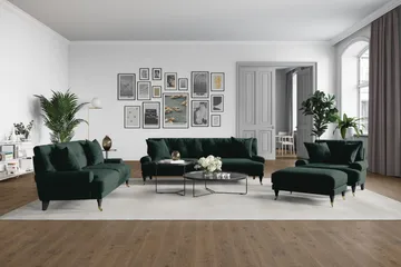 Andrew Sammetsfåtölj - Svart/Krom - Products - Möbler - Fåtölj & stolar - Fåtölj - Sammetsfåtölj
