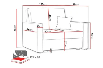 Denegal Bäddfåtölj Brown - Products - Möbler - Fåtölj & stolar - Fåtölj - Bäddfåtölj