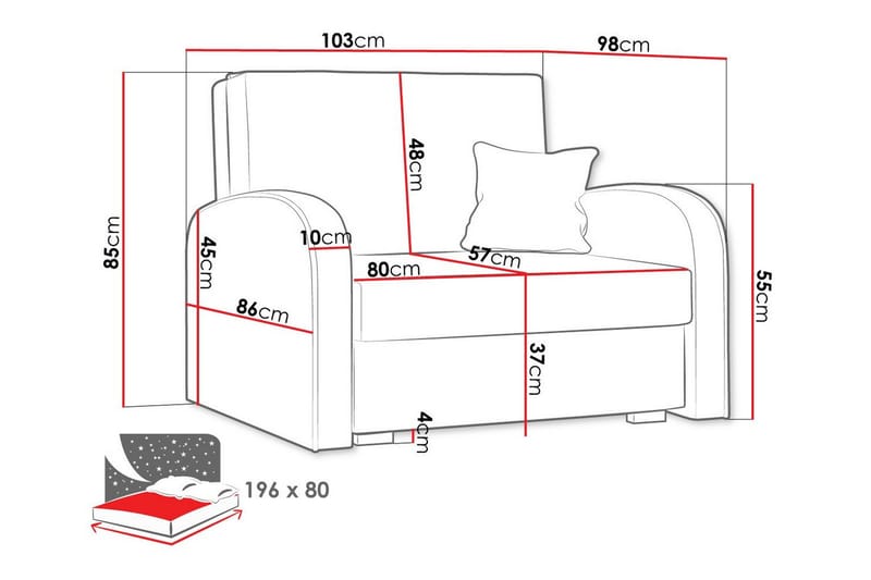 Denegal Bäddfåtölj - Brun - Products - Möbler - Fåtölj & stolar - Fåtölj - Bäddfåtölj