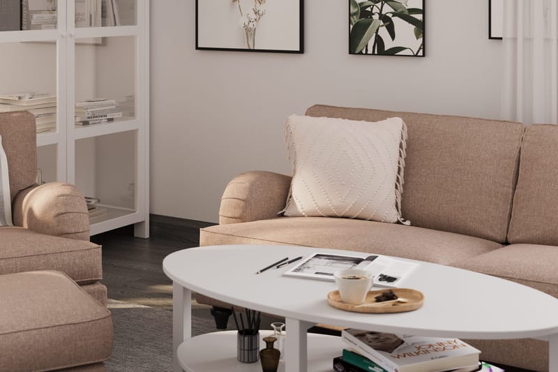 Howard Classic Fåtölj med Fotpall - Mörkbeige - Products - Möbler - Fåtölj & stolar - Fåtölj - Fåtölj med fotpall