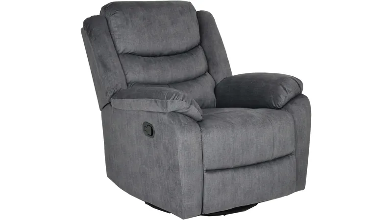 Olvani Reclinerfåtölj i tyg manuell - Grå - Products - Möbler - Fåtölj & stolar - Fåtölj - Biofåtölj & reclinerfåtölj