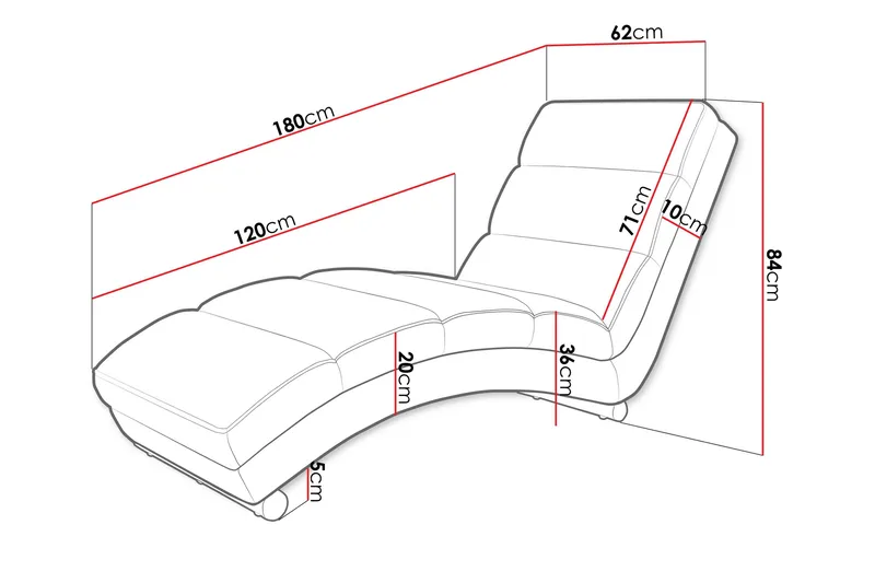 Regalado Liggfåtölj - Flerfärgad/Beige - Products - Möbler - Fåtölj & stolar - Fåtölj - Liggfåtölj