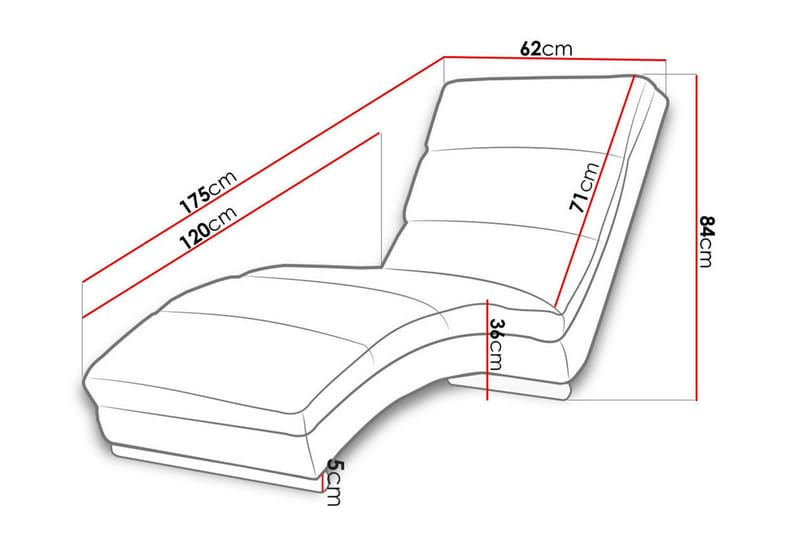 Regalado Liggfåtölj - Svart - Products - Möbler - Fåtölj & stolar - Fåtölj - Liggfåtölj