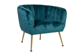 Tucker Karmstol - Grön/Sammet - Products - Möbler - Fåtölj & stolar - Fåtölj - Clubfåtölj