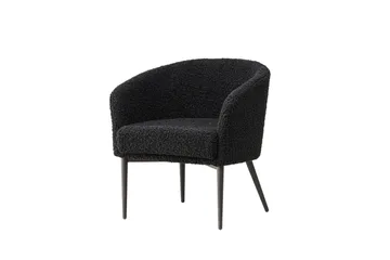 Fluffy Fåtölj - Svart - Products - Möbler - Fåtölj & stolar - Fåtölj